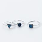 925 Sterling Silver Bead Open Ring (various Designs)