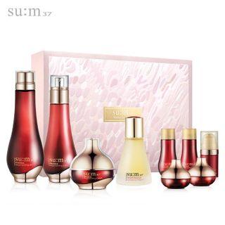 Su:m37 - Flawless Regenerating Set (3 Types) : Skin 150ml + 20ml + Lotion 130ml + 20ml + Cream 20ml + 7ml + Essence 10ml + Eye Cream 4ml + Secret Essence 30ml 9pcs
