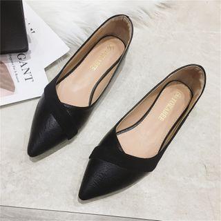 Pointy Paneled Flats