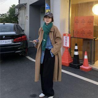 Plain Woolen Oversize Coat