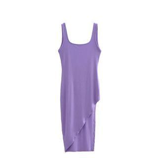 Irregular Midi Bodycon Tank Dress