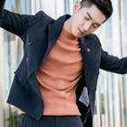 Striped Double-breasted Blazer / Dress Pants