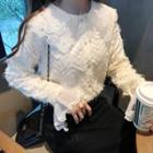 Bell-sleeve Fringed Blouse