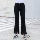 Frayed Boot-cut Pants