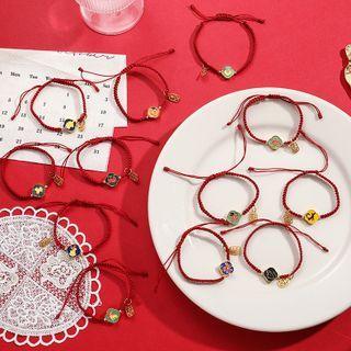 Zodiac Alloy Red String Bracelet (various Designs)