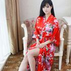 Printed Robe Dress
