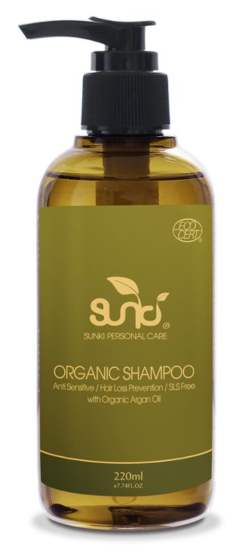 Sunki - Organic Shampoo With Organic Argan Oil 220ml