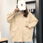 Cargo Zip Jacket Khaki - One Size