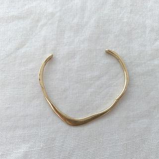Bumpy Metallic Open Bangle