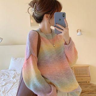 Gradient Crew-neck Sweater