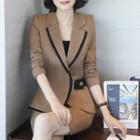 Set: Blazer + Mini Pencil Skirt + Dress Pants
