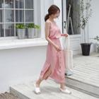 Set: Spaghetti-strap Top + Long Skirt