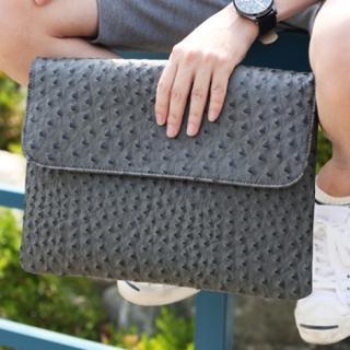 Ostrich Print Clutch