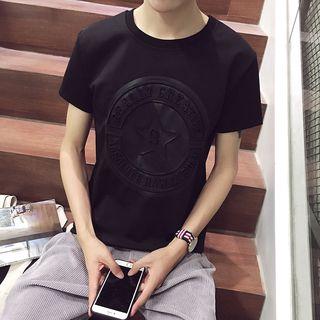 Embossed Short-sleeve Neoprene T-shirt