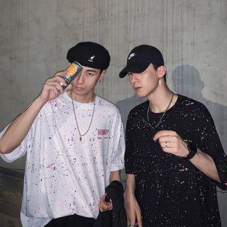 Splatter Print Short-sleeve T-shirt
