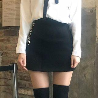 Chain-trim Mini Skirt