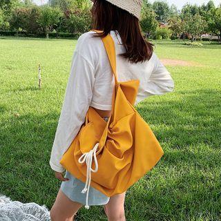 Plain Shirred Tote Bag