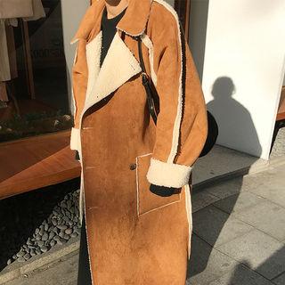 Reversible Faux-shearling Trench Coat