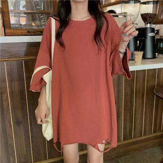 Oversized Ripped Short-sleeve Top