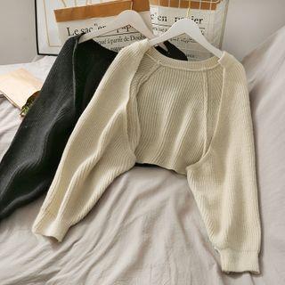 Asymmetric Open-front Knit Shawl