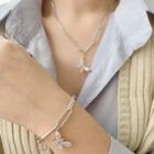Rhinestone Butterfly Bracelet / Necklace