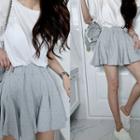 Waistband Godet Miniskirt