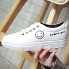 Smile Faux-leather Sneakers