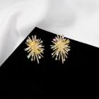 Rhinestone Firework Earring 1 Pair - E2614 - As Shown In Figure - One Size