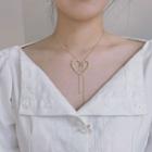 Freshwater Pearl Heart Pendant Necklace As Shown In Figure - One Size