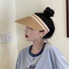 Open Top Straw Cap As Shown In Figure - M (56-58cm)