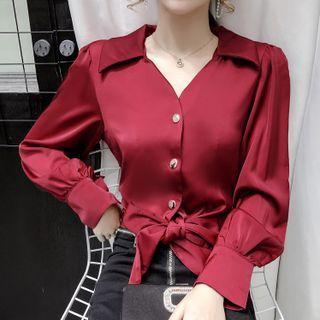 V-neck Blouse / Knit Top