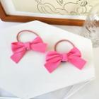 Fabric Knot Hair Tie 1 Pc - Pink - One Size