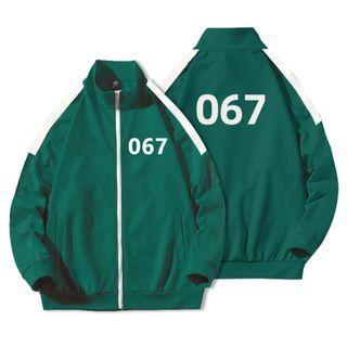 067 Printed Zipped Jacket