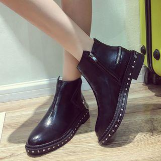 Studded Zip Chelsea Boots
