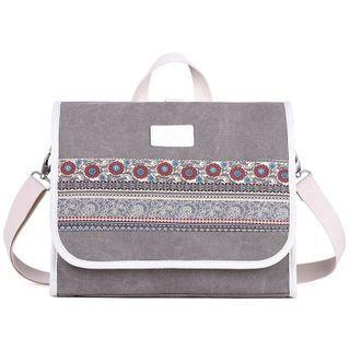 Flower Print Messenger Bag