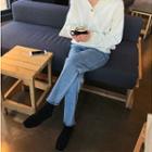 Relaxed-fit Fray-hem Jeans