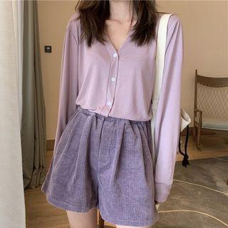 V-neck Long-sleeve T-shirt / Shorts