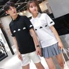 Couple Matching Short-sleeve Collared Top