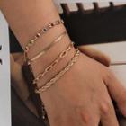 Set: Alloy Bracelet 0921 - Gold - One Size