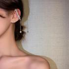 Faux Pearl / Rhinestone Chained Cuff Earring
