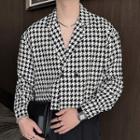 Houndstooth Double-breasted Shirt