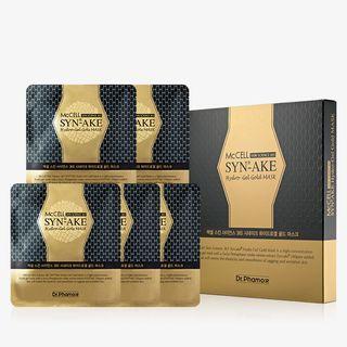 Dr.phamor - Mccell Skin Science 365 Syn-ake Hydro-gel Gold Mask 5pcs