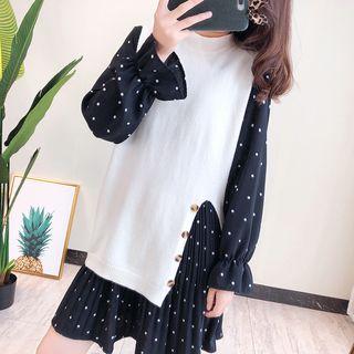 Sleeveless Button Accent Split Hem Vest