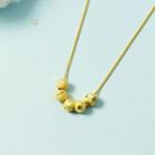 Bead Alloy Choker Gold - One Size