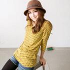 Long-sleeve Dotted T-shirt