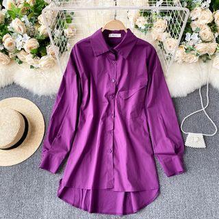 Big-pocket Long-sleeve Top