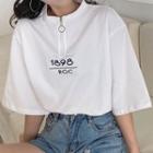 Short Sleeve Half-zip T-shirt