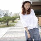 V-neck Pocket-detail Top