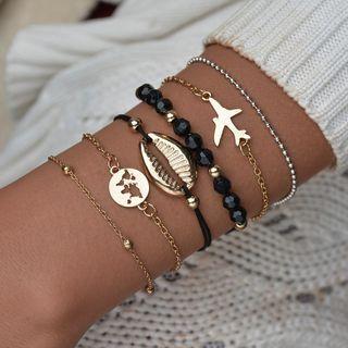 Set Of 6: Bracelet As Shown In Figure - One Size