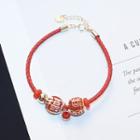 Alloy Chinese Characters Braided Bracelet As Shown In Figure - One Size